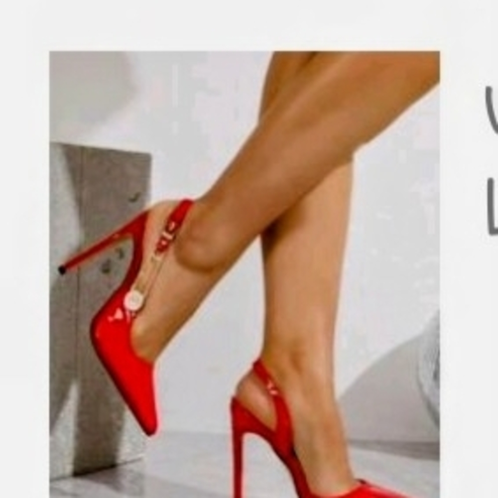 Elegant Red Stiletto Heels